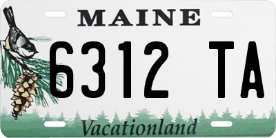 ME license plate 6312TA