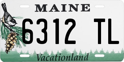 ME license plate 6312TL