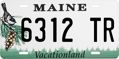 ME license plate 6312TR