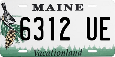 ME license plate 6312UE