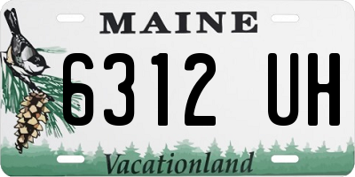 ME license plate 6312UH