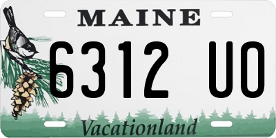 ME license plate 6312UO