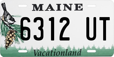 ME license plate 6312UT