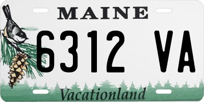 ME license plate 6312VA