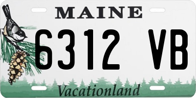 ME license plate 6312VB