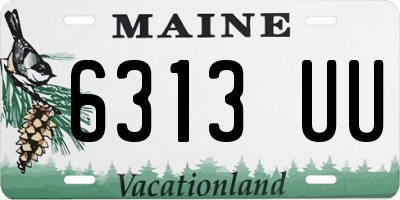 ME license plate 6313UU