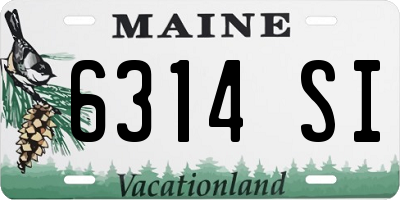 ME license plate 6314SI