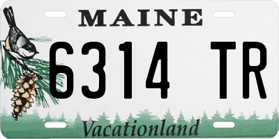 ME license plate 6314TR