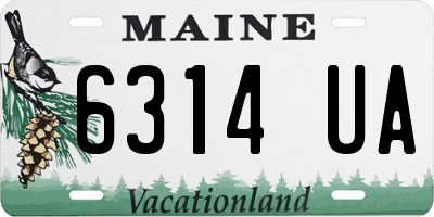 ME license plate 6314UA
