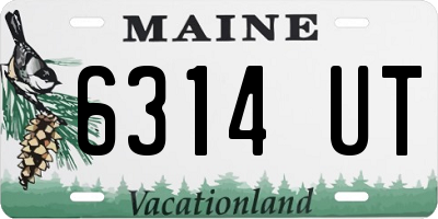 ME license plate 6314UT