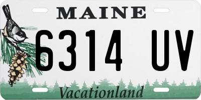 ME license plate 6314UV