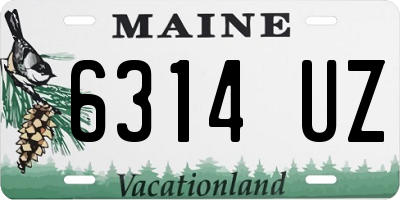 ME license plate 6314UZ