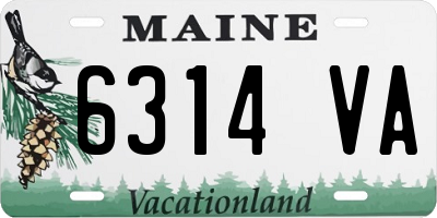 ME license plate 6314VA