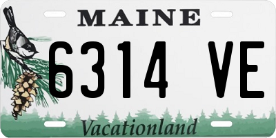 ME license plate 6314VE