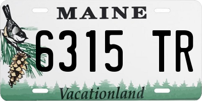 ME license plate 6315TR