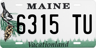 ME license plate 6315TU