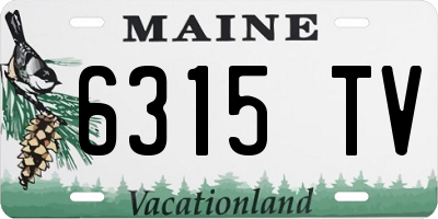 ME license plate 6315TV