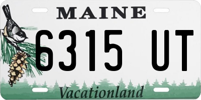 ME license plate 6315UT