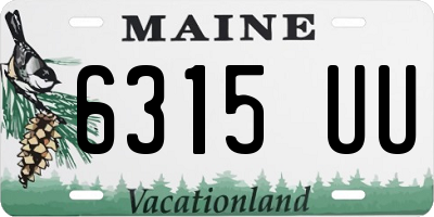 ME license plate 6315UU