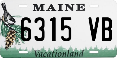 ME license plate 6315VB