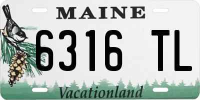 ME license plate 6316TL