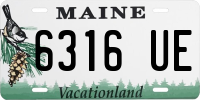 ME license plate 6316UE
