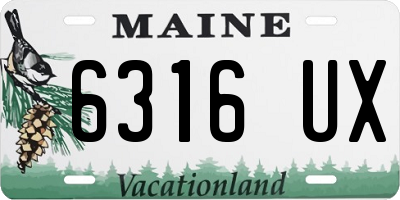 ME license plate 6316UX