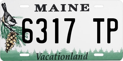 ME license plate 6317TP
