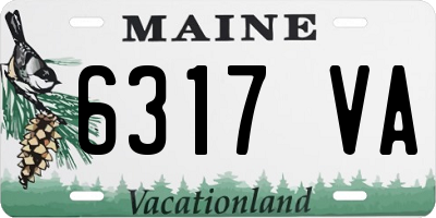 ME license plate 6317VA