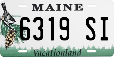 ME license plate 6319SI