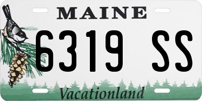 ME license plate 6319SS