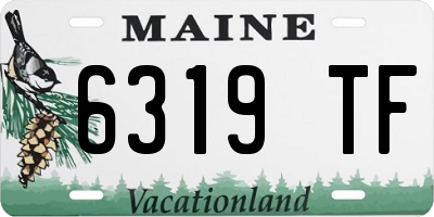 ME license plate 6319TF