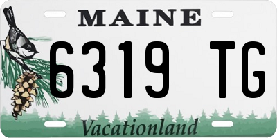 ME license plate 6319TG