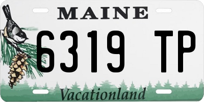 ME license plate 6319TP