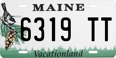 ME license plate 6319TT