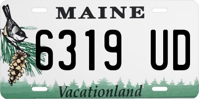 ME license plate 6319UD