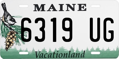 ME license plate 6319UG