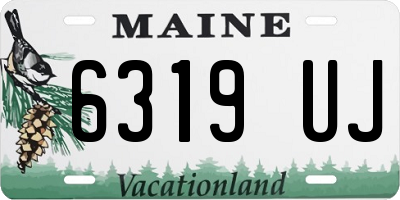 ME license plate 6319UJ
