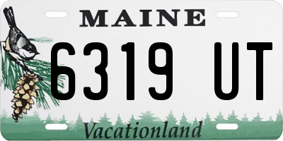 ME license plate 6319UT