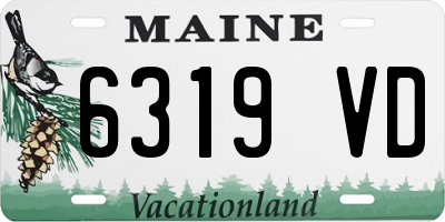 ME license plate 6319VD