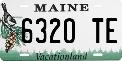 ME license plate 6320TE