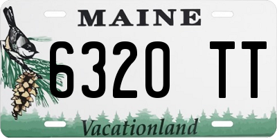 ME license plate 6320TT