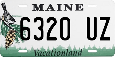ME license plate 6320UZ