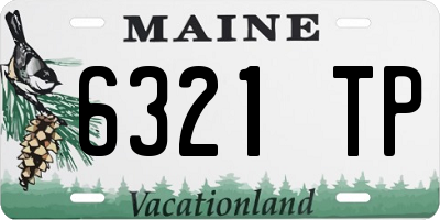 ME license plate 6321TP