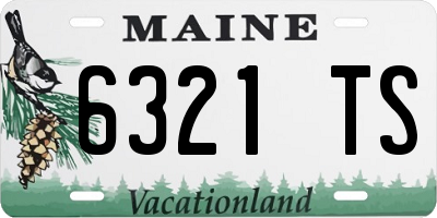 ME license plate 6321TS