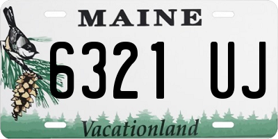 ME license plate 6321UJ