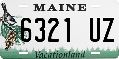 ME license plate 6321UZ