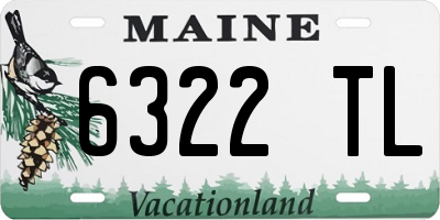 ME license plate 6322TL