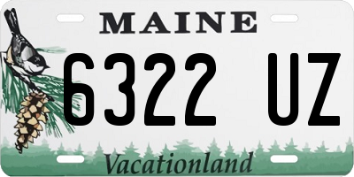 ME license plate 6322UZ