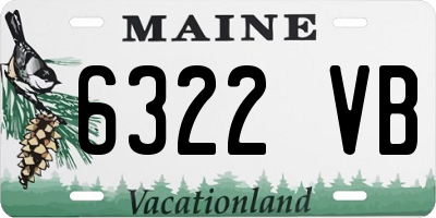 ME license plate 6322VB
